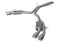 Picture of aFe 18-20 Audi RS5 Coupe MACH Force-Xp 3in to 2-5in 304 SS Axle-Back Exhaust System-Quad Polish Tips