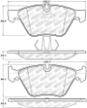 Picture of StopTech 06-16 BMW 325i Street Select Brake Pads - Front