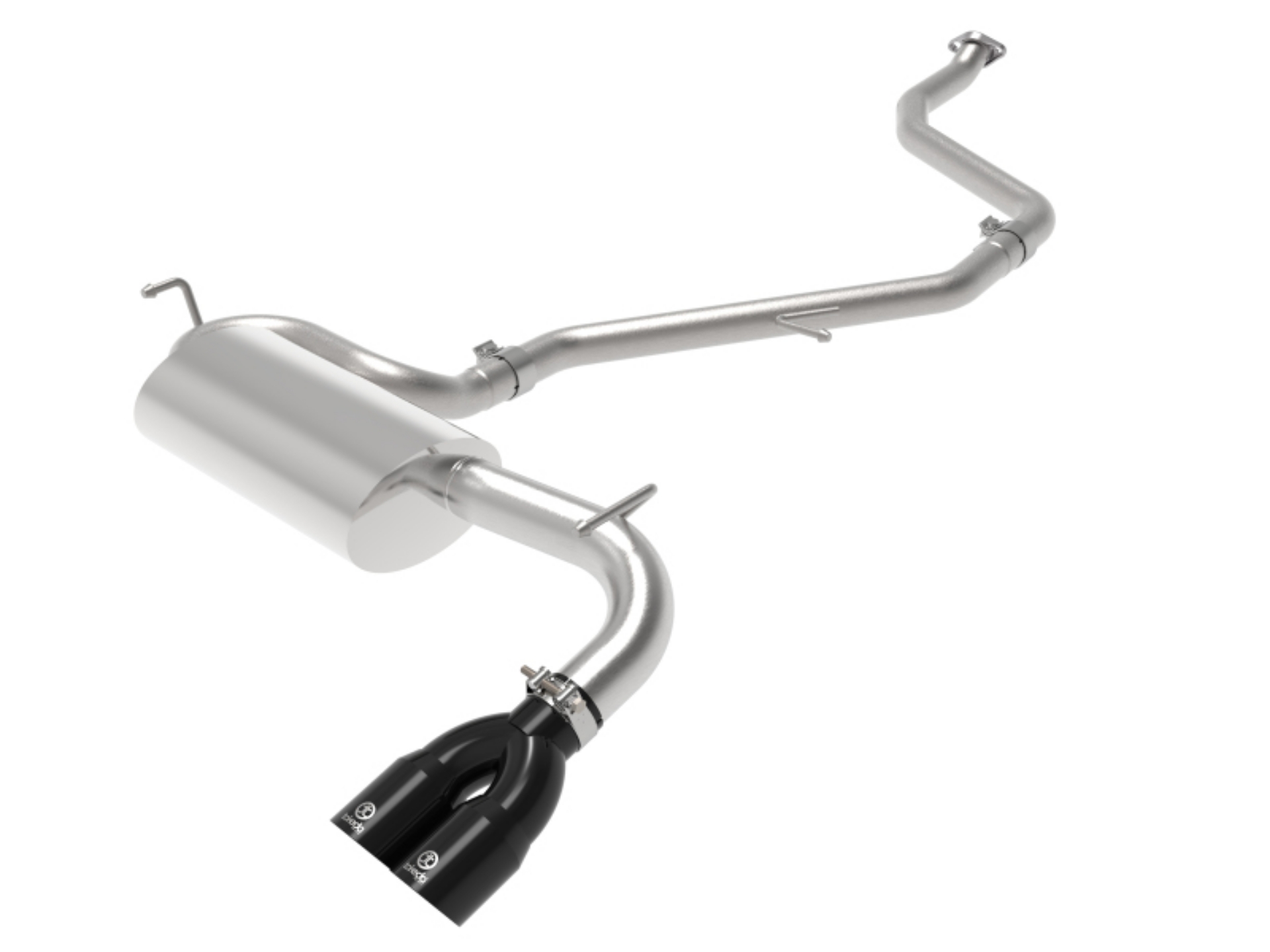 Picture of aFe POWER Takeda 2in to 2-1 304 SS Cat-Back Exhaust w- Black Tips 11-17 Lexus CT200h 1-8L