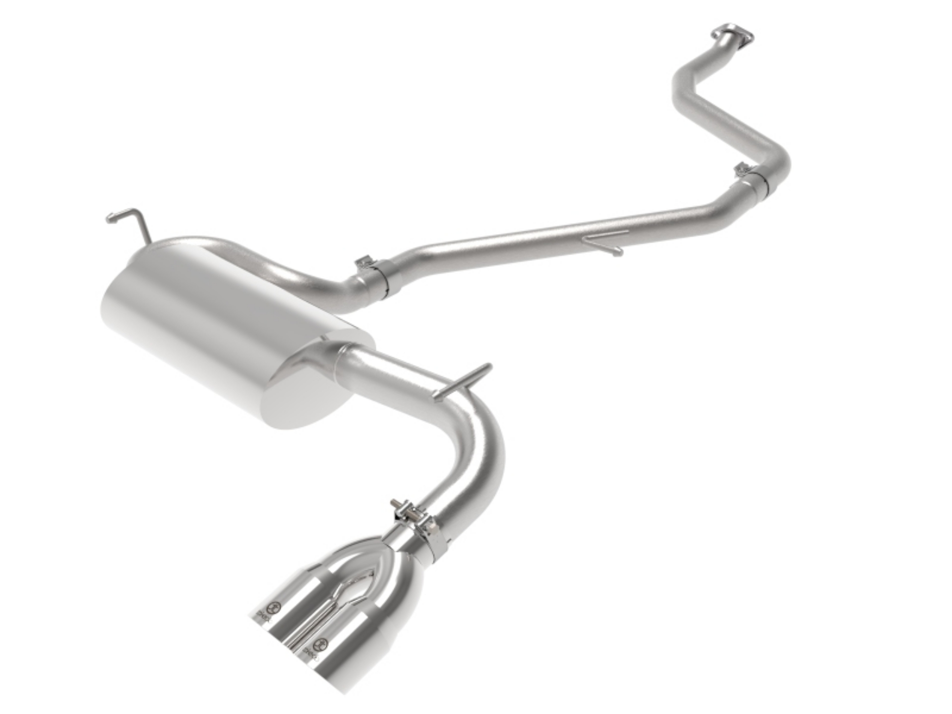 Picture of aFe POWER Takeda 2in to 2-1 304 SS Cat-Back Exhaust w- Polished Tips 11-17 Lexus CT200h 1-8L