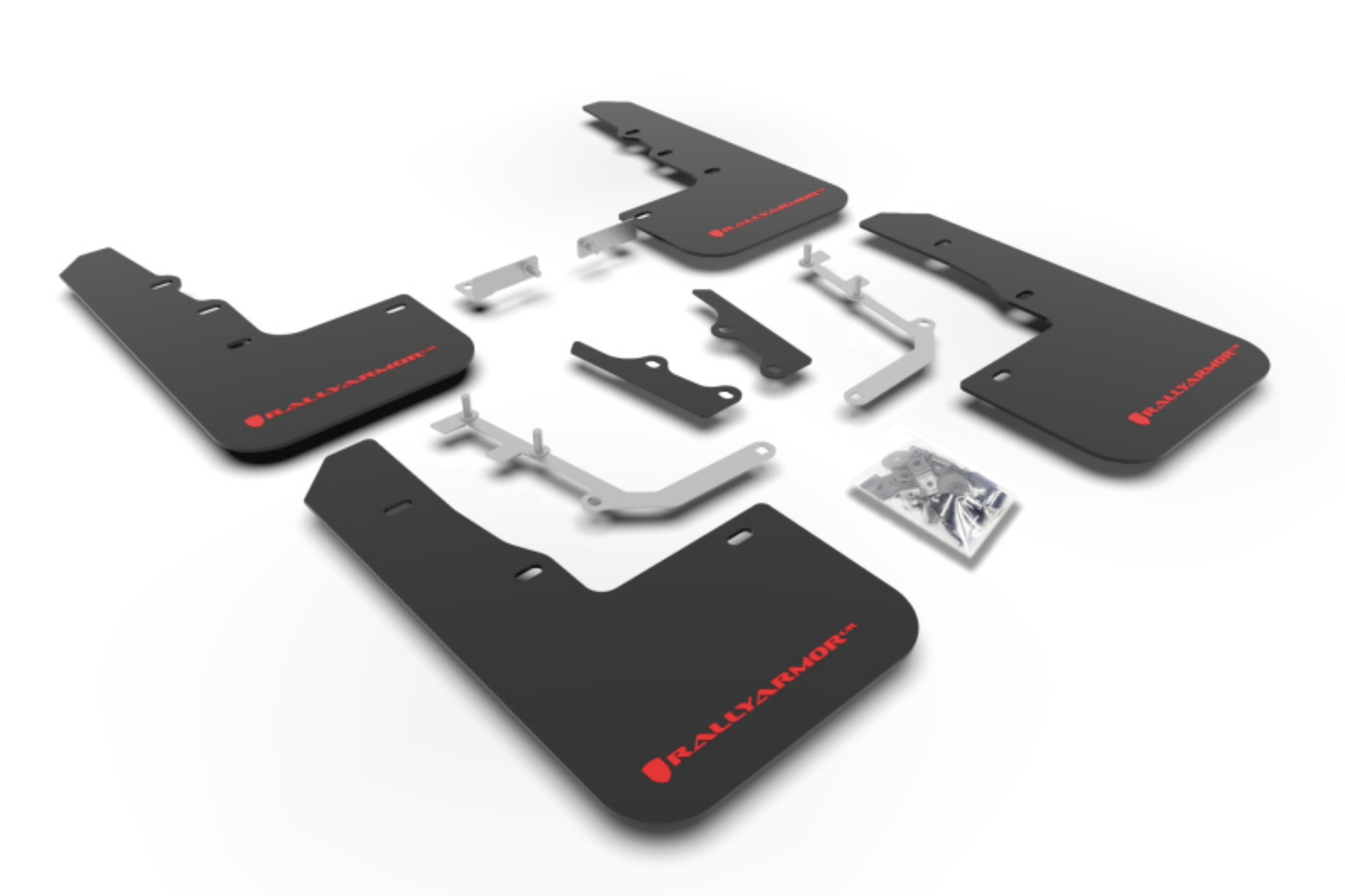 Picture of Rally Armor 20-25 Hyundai Venue Black Mud Flap Red Logo