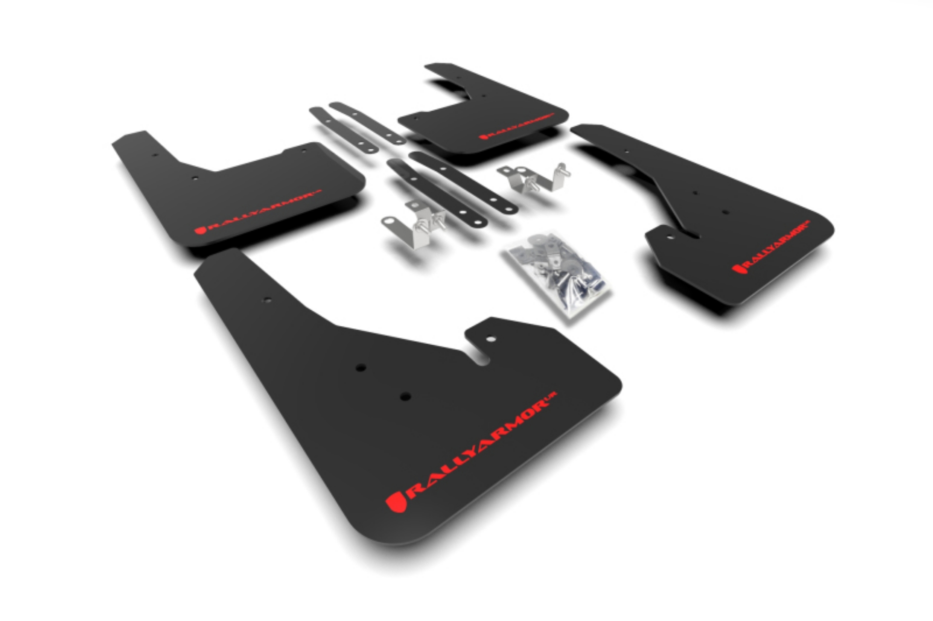 Picture of Rally Armor 18-25 Toyota Corolla Hatchback Black UR Mud Flap Red Logo
