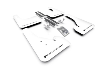 Picture of Rally Armor 18-25 Toyota Corolla Hatchback White UR Mud Flap Black Logo