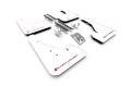 Picture of Rally Armor 18-25 Toyota Corolla Hatchback White UR Mud Flap Red Logo