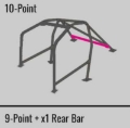 Picture of Cusco GC8 Steel 2 Passenger 10P Roll Cage 40 Safety21 S-O - No Cancel