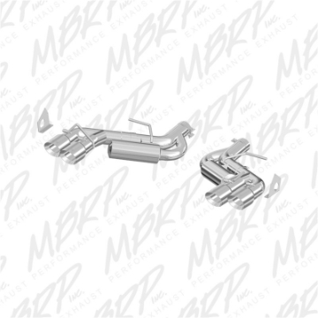 Picture of MBRP 2016 Chevy Camaro V8 6-2L 6spd 3in T409 Race Dual Axle Back w- 4-5in Quad Dual Wall Tips