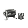 Picture of DeatschWerks Stainless Steel 8AN 40 Micron Universal Inline Fuel Filter Housing Kit 70mm