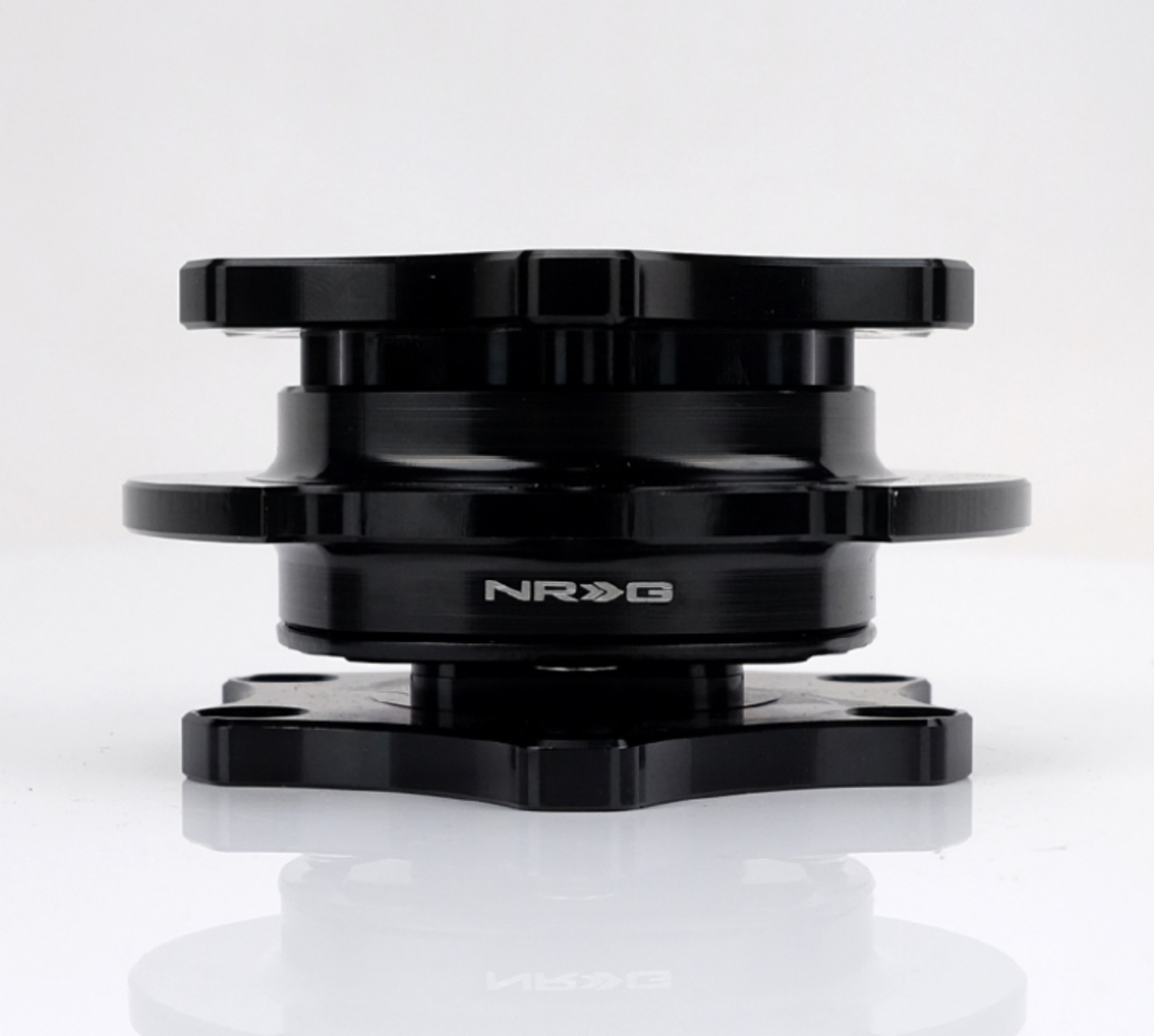 Picture of NRG Quick Release SFI SPEC 42-1 - Shiny Black Body - Shiny Black Ring