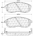 Picture of StopTech Nissan Altima Street Select Brake Pads