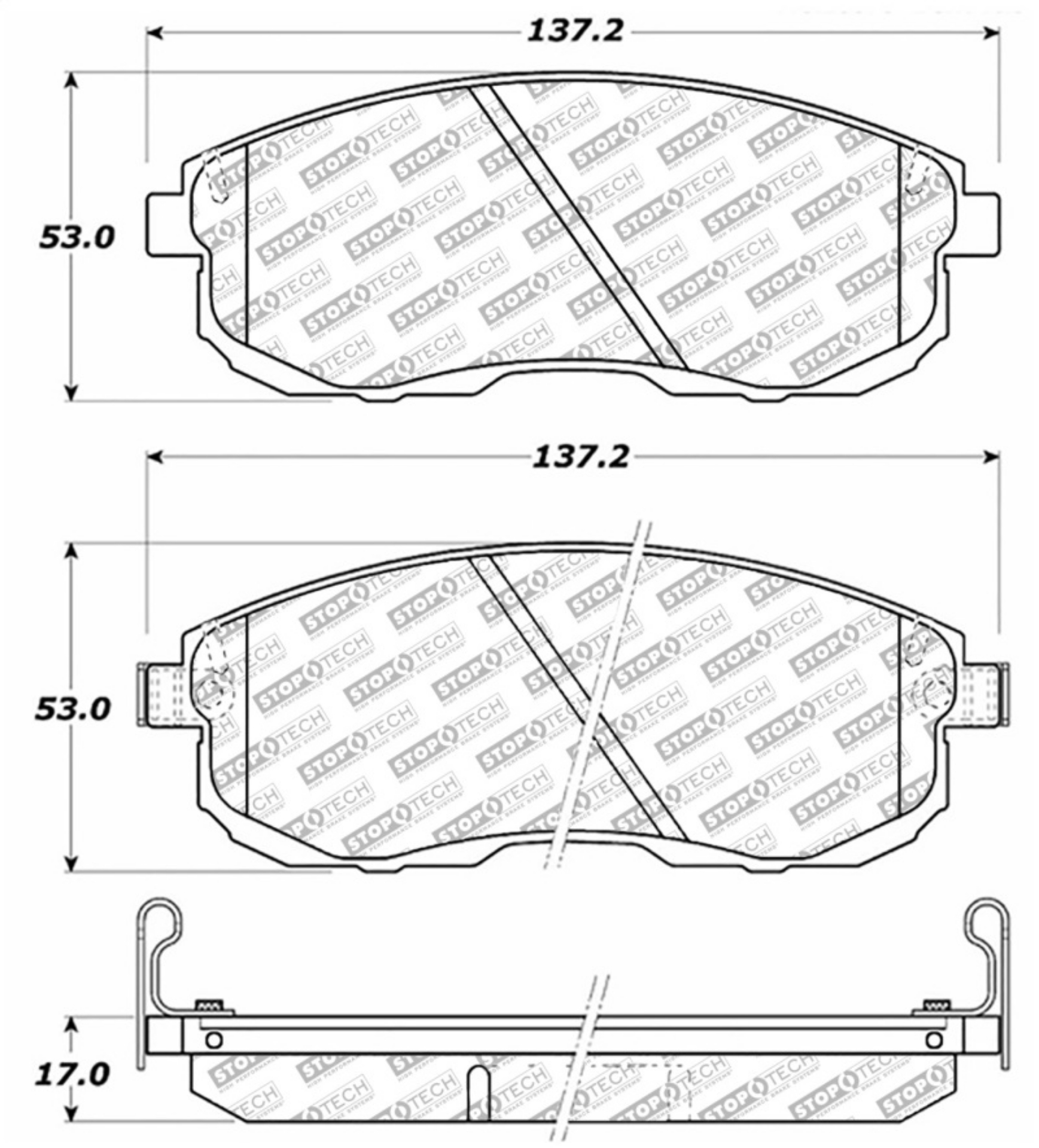 Picture of StopTech Nissan Altima Street Select Brake Pads
