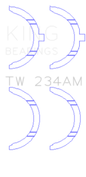 Picture of King Engine Bearings Toyota 22RE Thrust Washer Set