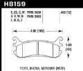 Picture of Hawk 94-05 Mazda MX-5 Black Race Rear Brake Pads