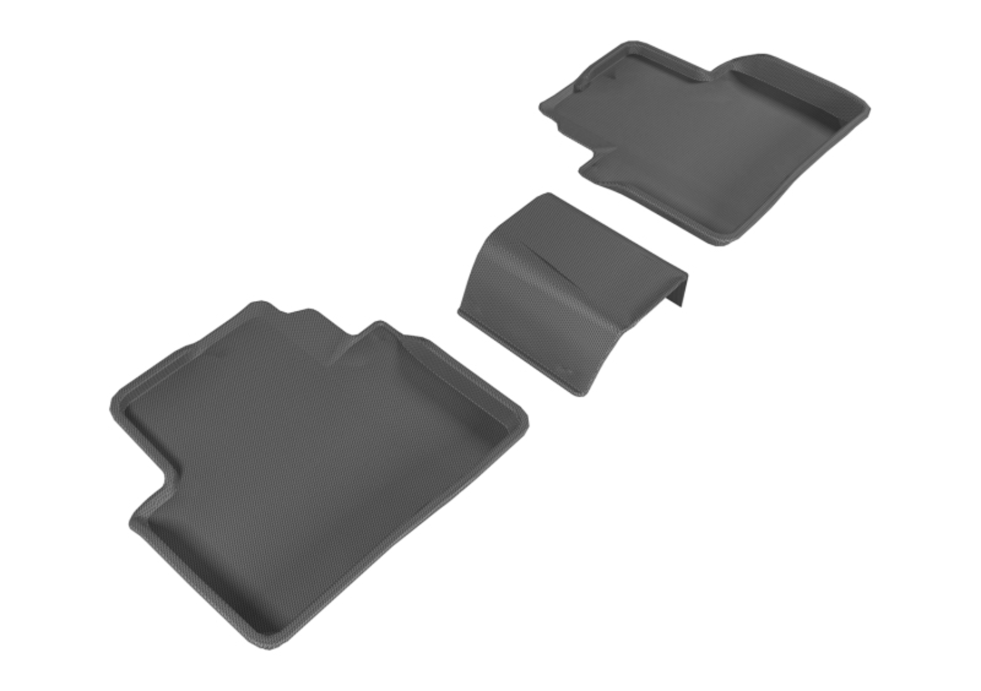 Picture of 3D MAXpider 16-20 Honda Civic Kagu 2nd Row Floormats - Black