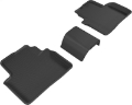 Picture of 3D MAXpider 16-20 Honda Civic Kagu 2nd Row Floormats - Black