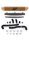 Picture of Mishimoto 2014-2016 Ford Fiesta ST 1-6L Front Mount Intercooler Gold Kit w- Pipes Black