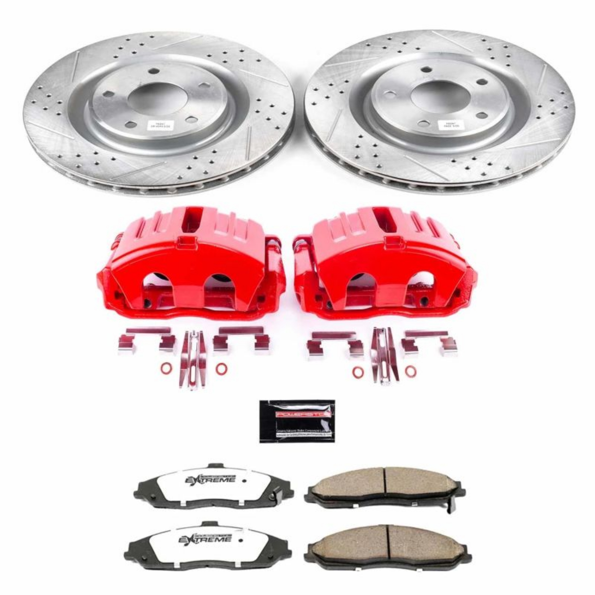 Picture of Power Stop 05-13 Chevrolet Corvette Front Z26 Street Warrior Brake Kit w-Calipers