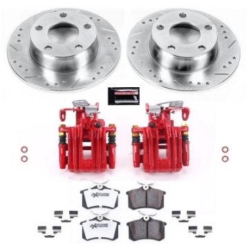 Picture of Power Stop 99-04 Audi A6 Quattro Rear Z26 Street Warrior Brake Kit w-Calipers