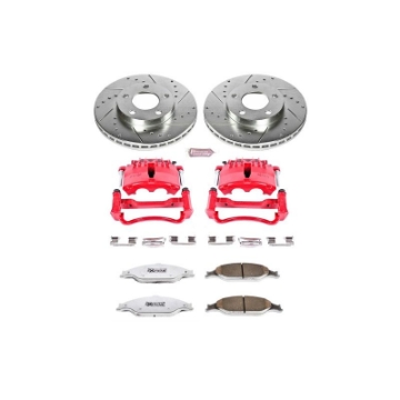 Picture of Power Stop 99-02 Ford Mustang Front Z26 Street Warrior Brake Kit w-Calipers