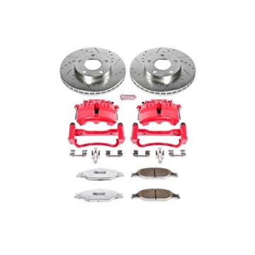 Picture of Power Stop 03-04 Ford Mustang Front Z26 Street Warrior Brake Kit w-Calipers