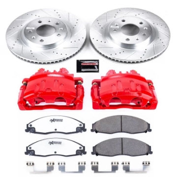 Picture of Power Stop 03-07 Cadillac CTS Front Z26 Street Warrior Brake Kit w-Calipers