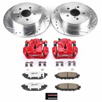 Picture of Power Stop 06-09 Subaru Legacy Rear Z26 Street Warrior Brake Kit w-Calipers