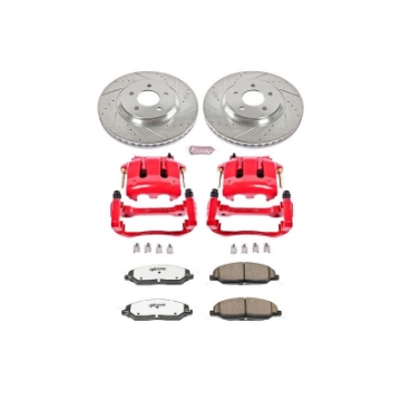 Picture of Power Stop 05-10 Ford Mustang Front Z26 Street Warrior Brake Kit w-Calipers