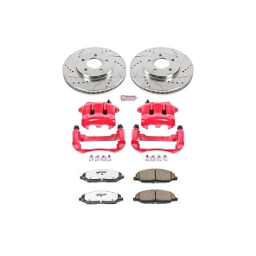 Picture of Power Stop 05-10 Ford Mustang Front Z26 Street Warrior Brake Kit w-Calipers