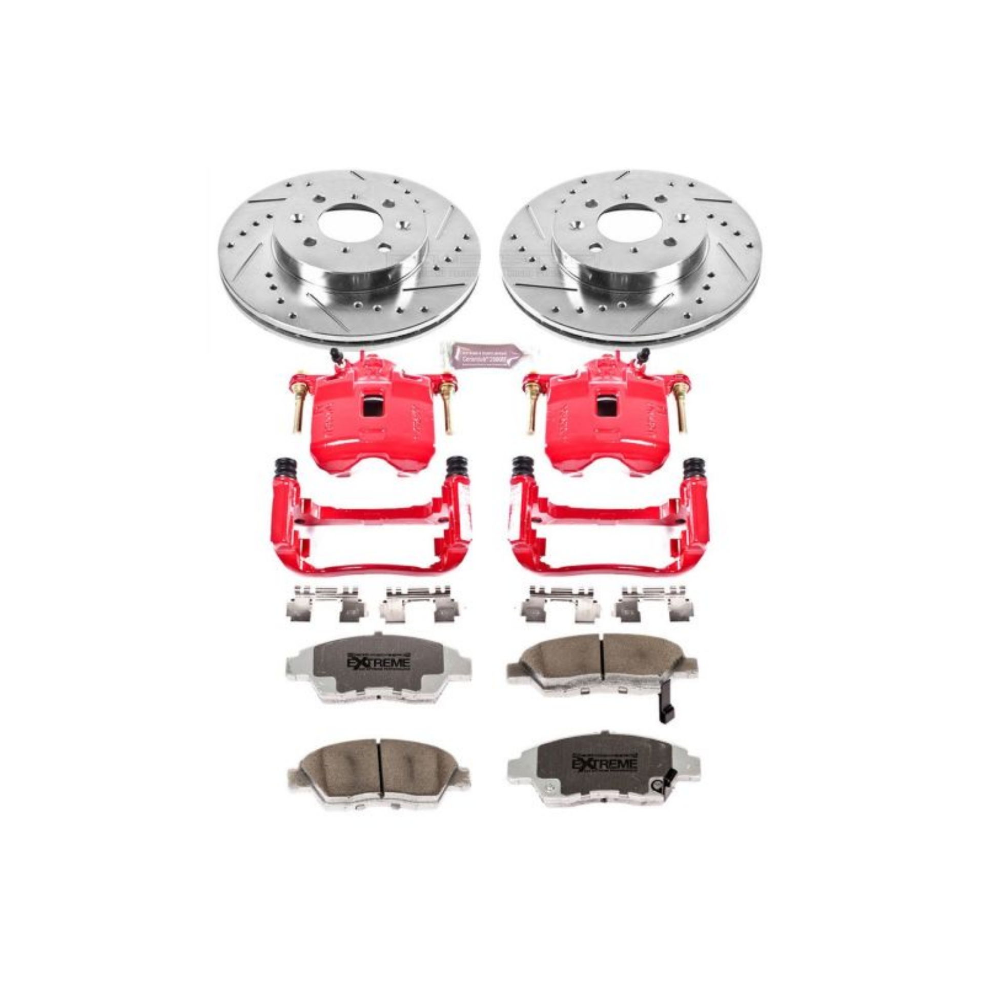 Picture of Power Stop 03-05 Honda Civic Front Z26 Street Warrior Brake Kit w-Calipers