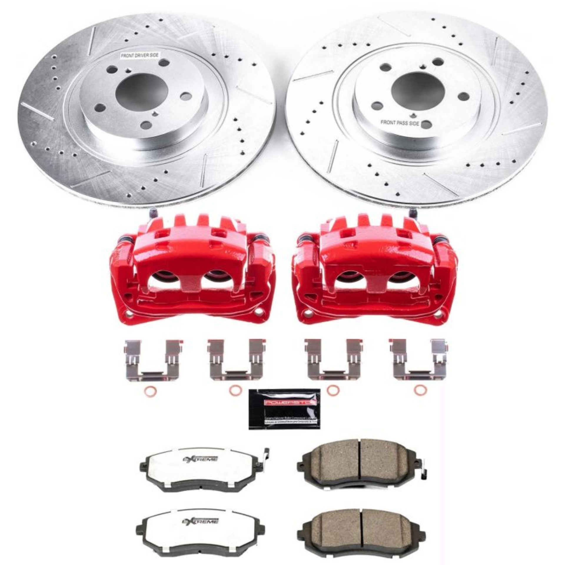 Picture of Power Stop 04-06 Subaru Baja Front Z26 Street Warrior Brake Kit w-Calipers