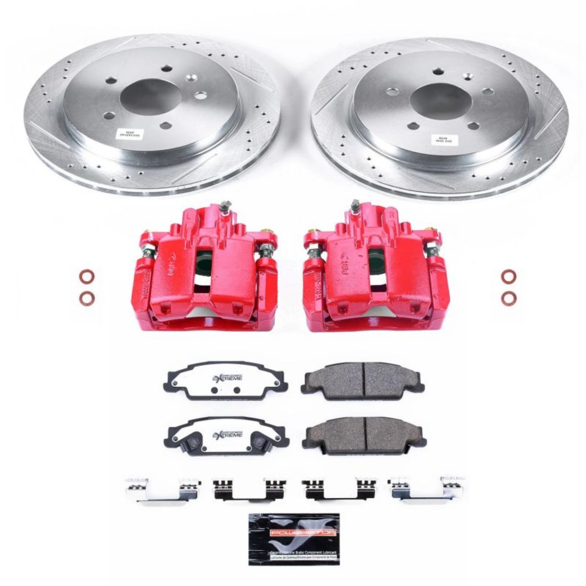 Picture of Power Stop 03-07 Cadillac CTS Rear Z26 Street Warrior Brake Kit w-Calipers