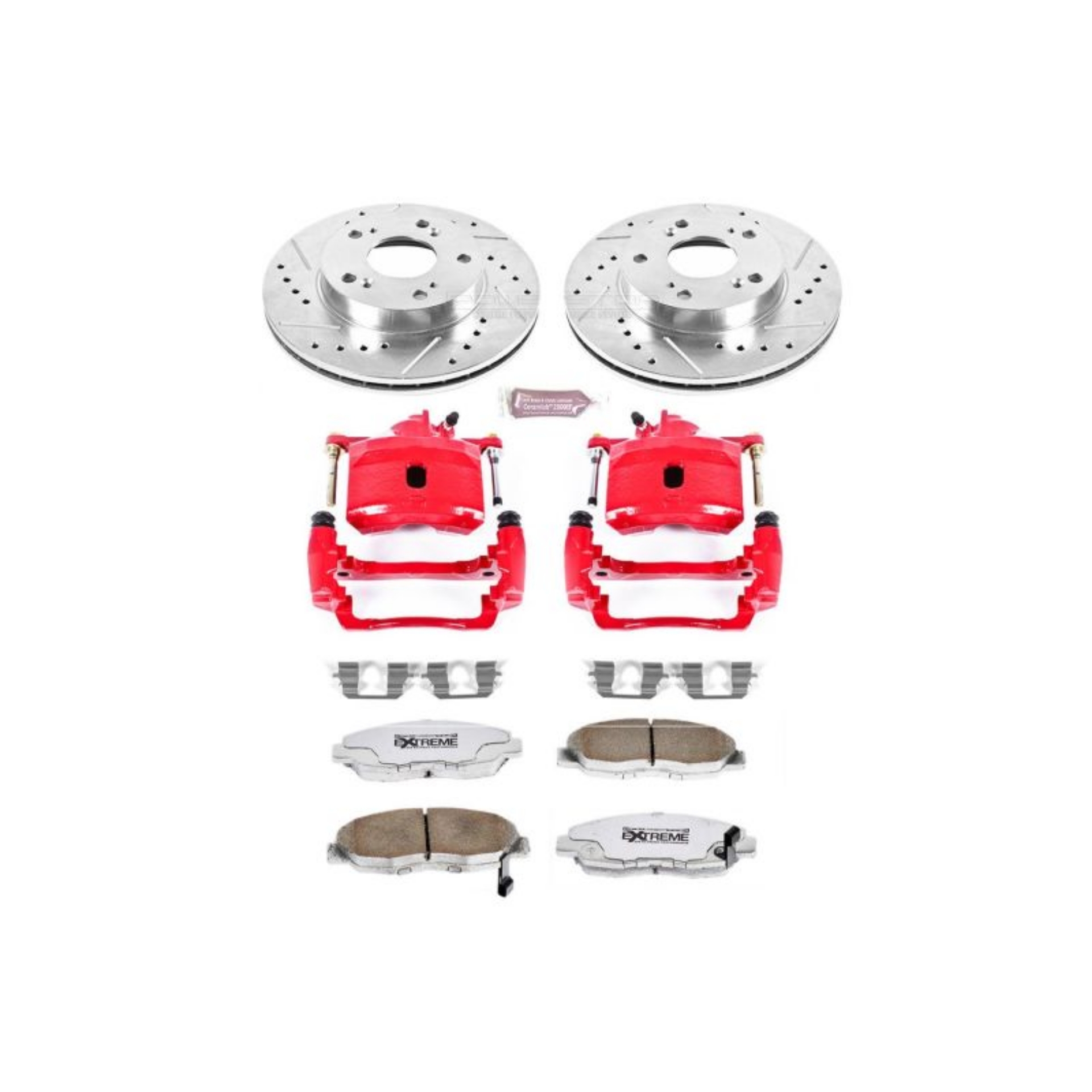 Picture of Power Stop 06-11 Honda Civic Front Z26 Street Warrior Brake Kit w-Calipers
