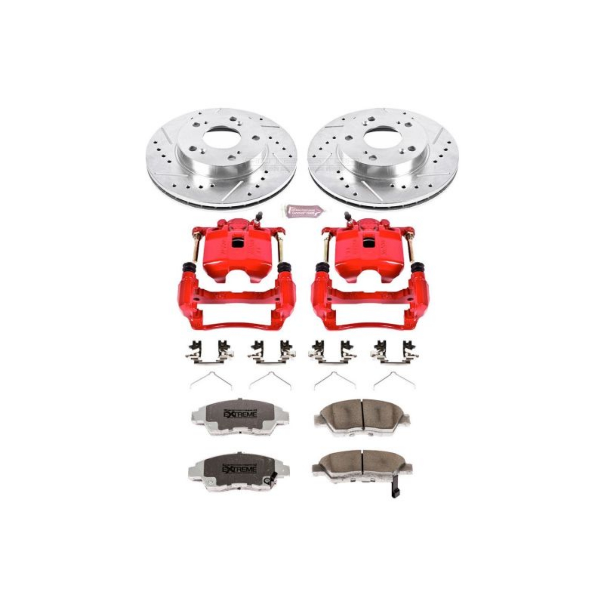 Picture of Power Stop 06-11 Honda Civic Front Z26 Street Warrior Brake Kit w-Calipers