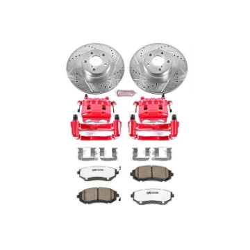 Picture of Power Stop 05-06 Saab 9-2X Front Z26 Street Warrior Brake Kit w-Calipers