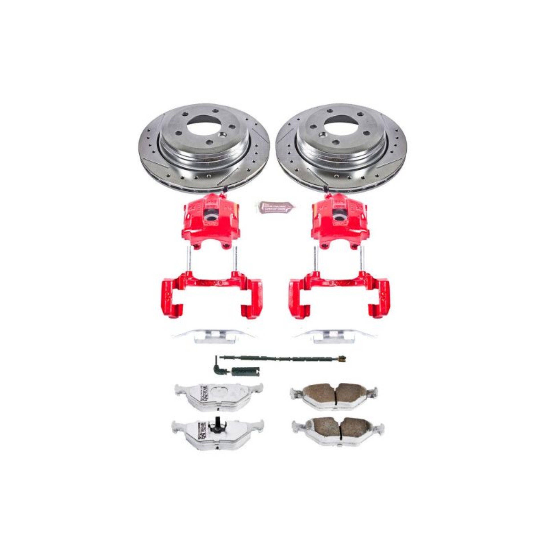 Picture of Power Stop 01-05 BMW 325xi Rear Z26 Street Warrior Brake Kit w-Calipers