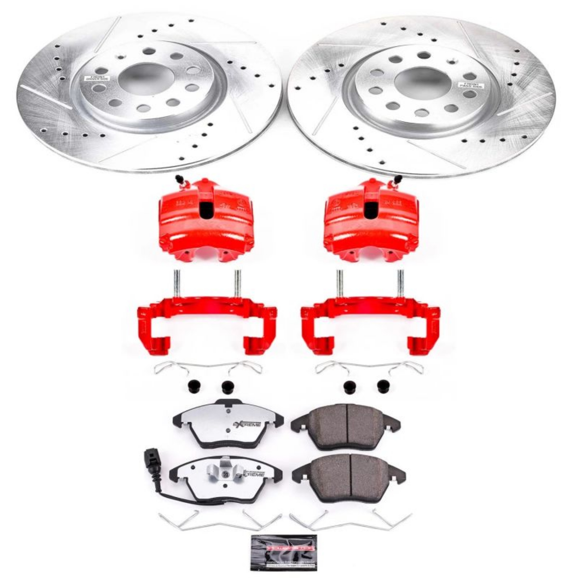 Picture of Power Stop 06-09 Audi A3 Front Z26 Street Warrior Brake Kit w-Calipers