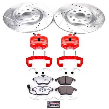 Picture of Power Stop 06-09 Audi A3 Front Z26 Street Warrior Brake Kit w-Calipers