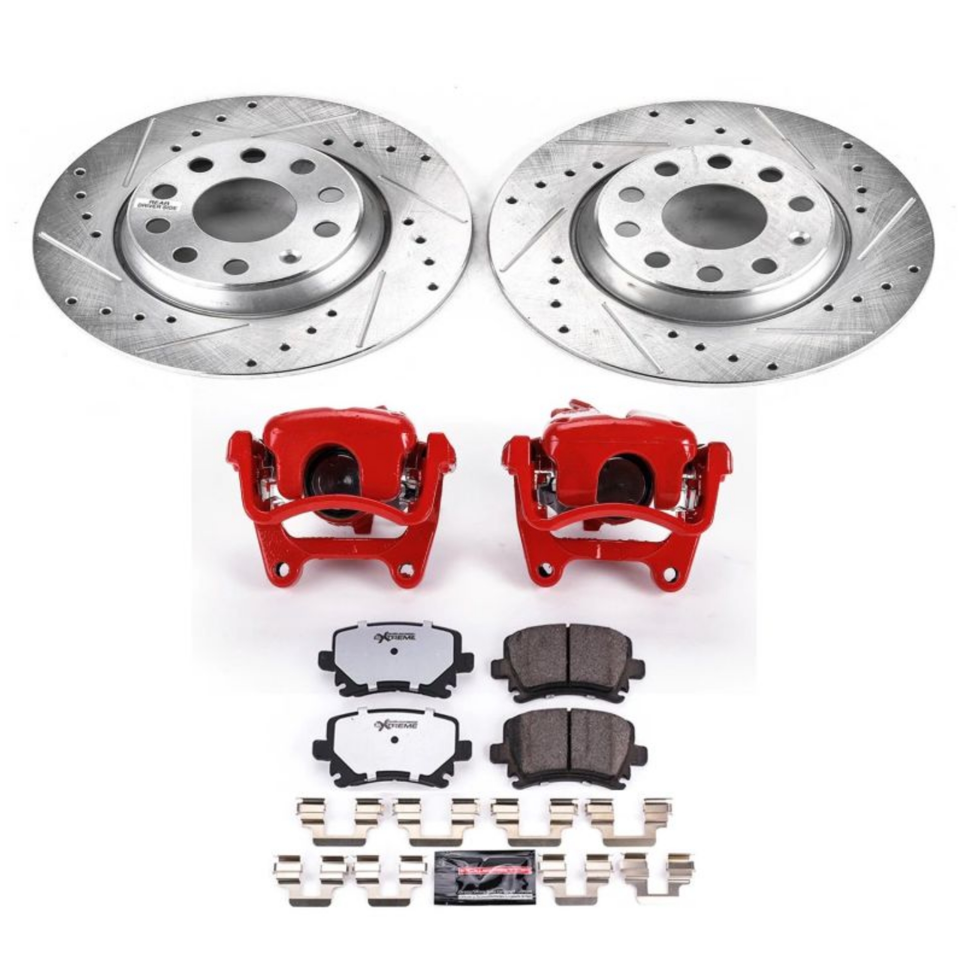 Picture of Power Stop 06-08 Audi A3 Rear Z26 Street Warrior Brake Kit w-Calipers