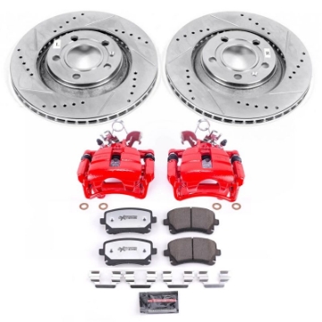 Picture of Power Stop 04-09 Audi S4 Rear Z26 Street Warrior Brake Kit w-Calipers