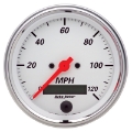 Picture of Autometer Arctic White 3 3-8in 0-120 MPH Electronic Speedometer w- LCD ODO Gauge