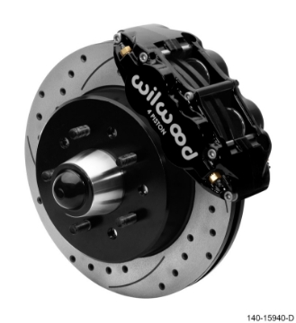Picture of Wilwood Narrow Superlite 6R Front Hat Kit 12-19in 63-87 C10 Black