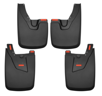 Picture of Husky Liners 19-22 Ram 2500-3500 with OEM Fender Flares Custom-Molded Front & Rear Mud Guards
