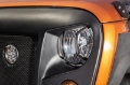 Picture of Rugged Ridge 07-18 Jeep Wrangler JK-JKU Textured Black Elite Headlight Euro Guards