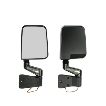 Picture of Rugged Ridge 87-02 Jeep Wrangler YJ-TJ Black Door Mirror Kit w- LED Turn Signals