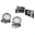 Picture of Rugged Ridge 07-18 Jeep Wrangler JK Round Windshield LED Light Kit w- Brackets