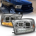 Picture of ANZO 2009-2018 Dodge Ram 1500 Projector H-L- Switchback Chrome Amber