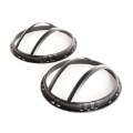 Picture of Rugged Ridge 07-18 Jeep Wrangler JK Black Elite Pivotal Headlight Euro Guard