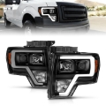 Picture of ANZO 2009-2014 Ford F-150 Projector Light Bar H-L Black Amber
