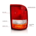 Picture of ANZO 1993-1997 Ford Ranger Tail Light Red-Clear OE
