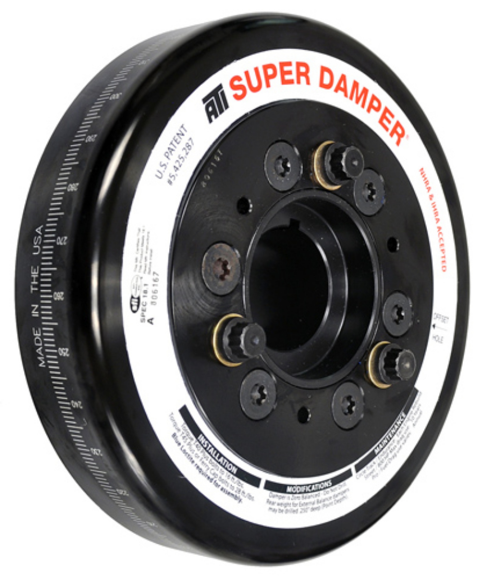 Picture of ATI Damper - 7-074in - Alum - Chevy BB - 3 Ring