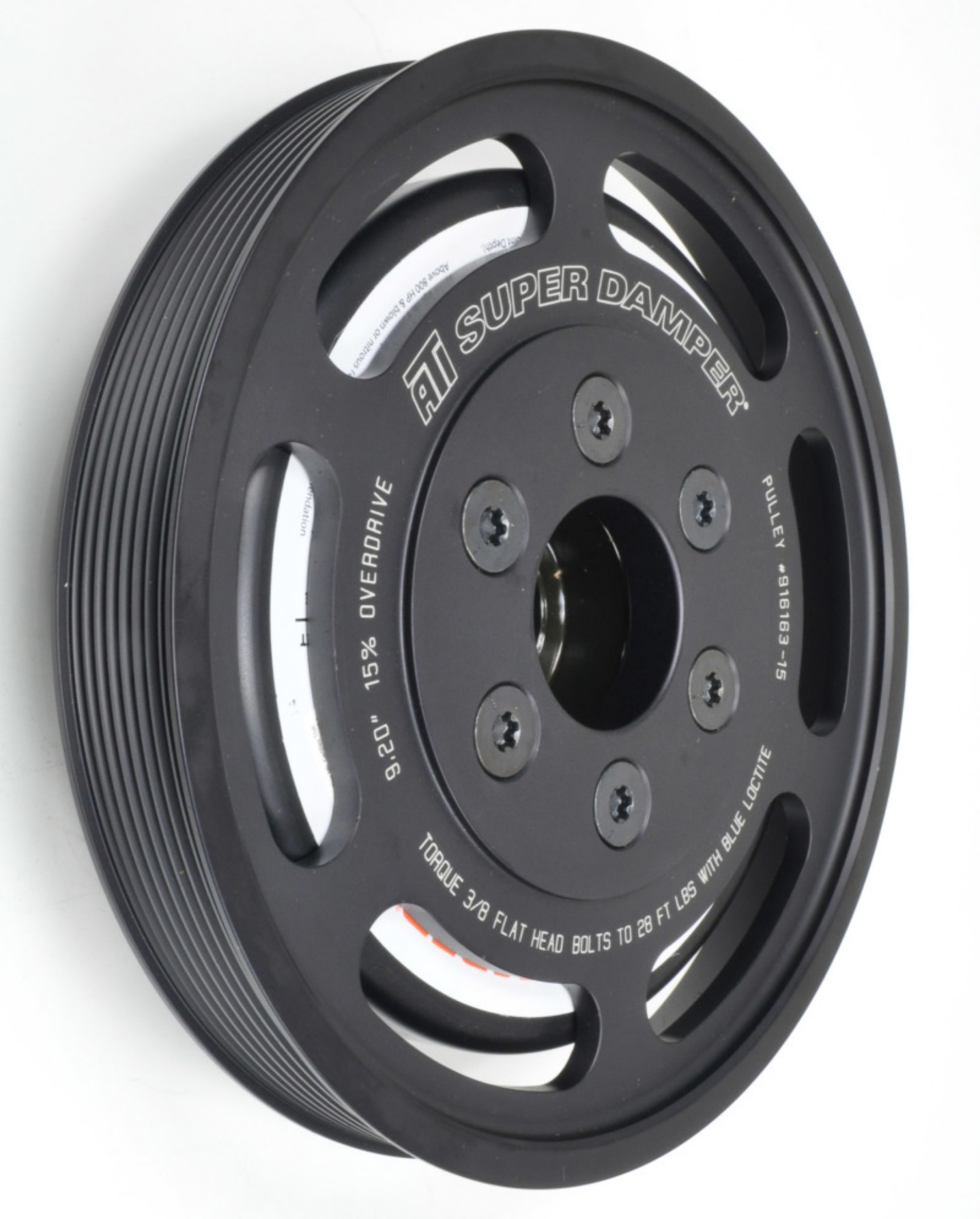 Picture of ATI Damper - 7-48in - Alum LW - 6 Grv - 2014+ Corvette LT1-LT4 - Dry Sump - 6 Bolt Excl SC Pulley